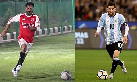 VIDEO: ஐதராபாத் வரும் மெஸ்சிக்கு எதிராக விளையாட தீவிர பயிற்சியில் ஈடுபடும் ரேவந்த் ரெட்டி