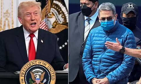 போதைப்பொருள் கடத்தலில் சிறை தண்டனை பெற்ற ஹோண்டுராஸ் முன்னாள் அதிபருக்கு மன்னிப்பு வழங்கி விடுவித்த டிரம்ப்