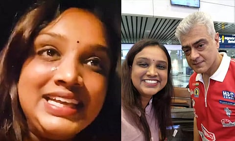 அஜித்துடன் செல்பி எடுத்தது குறித்து ஆனந்த கண்ணீர் விட்டு வீடியோ வெளியிட்ட மலேசிய ரசிகை