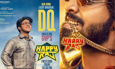 "ஹாப்பி ராஜ்"..! பர்ஸ்ட் லுக் போஸ்டரை வெளியிட்ட துல்கர் சல்மான்