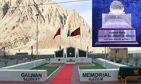 உலகின் மிக உயரமான இடத்தில் போர் நினைவுச் சின்னம் அமைப்பு.. சீனாவால் கொல்லப்பட்ட 20 இந்திய வீரர்களுக்கு மரியாதை