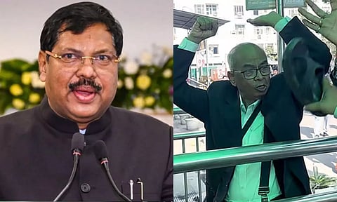 பி.ஆர். கவாய் மீது காலணி வீசிய வழக்கறிஞர் மீது காலணி வீசி தாக்குதல் - வைரலாகும் வீடியோ