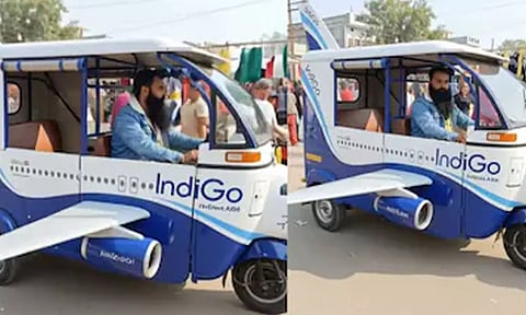 இது ஏ.ஐ. வேலையா இருக்குமோ? விமானமாக மாறிய ஆட்டோ- வீடியோ