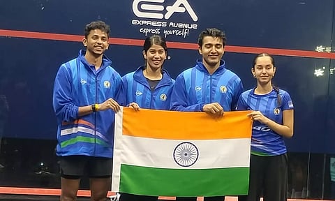 உலகக் கோப்பை ஸ்குவாஷ்: நடப்பு சாம்பியனை வீழ்த்தி இறுதிப்போட்டிக்கு முன்னேறியது இந்தியா