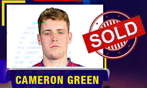 ஐபிஎல் மினி ஏலம்: கேமரூன் கிரீனை ரூ.25.20 கோடிக்கு வாங்கியது கே.கே.ஆர்.