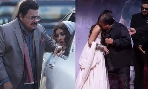 மேடையில் 20 வயது நடிகையை முத்தமிட்ட 71 வயது நடிகர் - விமர்சனத்துக்கு விளக்கம்