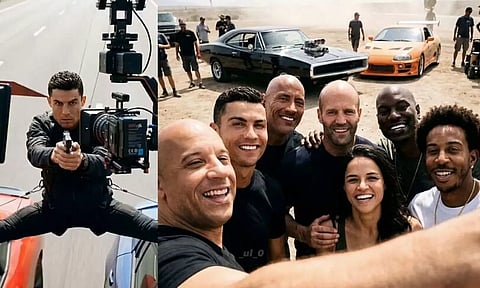 Fast & Furious படத்தில் நடிக்கும் கால்பந்து ஜாம்பவான் ரொனால்டோ - வைரலாகும் புகைப்படங்கள்