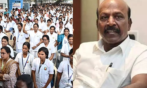 செவிலயர்கள் போராட்டம்: புதிய வேலை வாய்ப்பை உடனடியாக உருவாக்குவது சாத்தியமில்லை- அமைச்சர் மா.சுப்பிரமணியன்