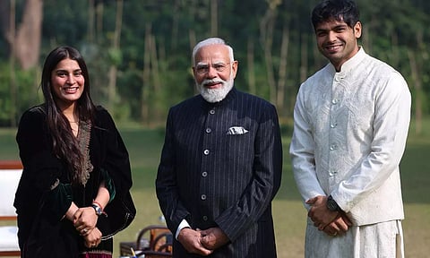 பிரதமர் மோடியுடன் நீரஜ் சோப்ரா சந்திப்பு