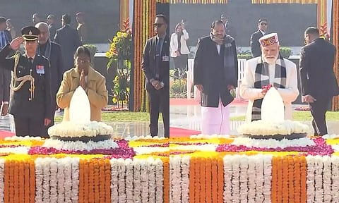 101-வது பிறந்தநாள் - வாஜ்பாய் நினைவிடத்தில் ஜனாதிபதி, பிரதமர் அஞ்சலி