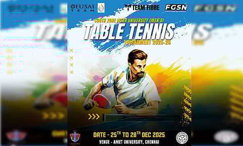 தென்னிந்திய பல்கலைக்கழகத்தில் டேபிள் டென்னிஸ் போட்டி தொடங்கியது