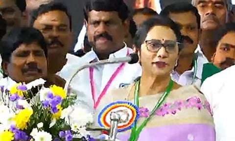 அன்புமணி செய்தது பச்சை துரோகம்!- ஸ்ரீகாந்தி பேச்சு