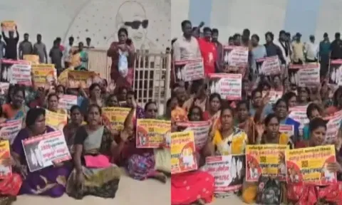 சென்னையின் வெவ்வேறு பகுதிகளில் போராட்டத்தை தொடரும் தூய்மைப் பணியாளர்கள்... திணறும் காவல்துறை!