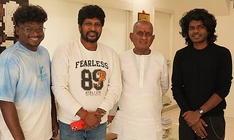 அரிசி படத்துக்காக இளையராஜா இசையில் பாடல் பாடிய அறிவு, வேடன்