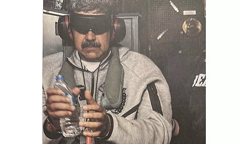 கைதான வெனிசுலா அதிபரின் புகைப்படம் வெளியிட்டார் அதிபர் டிரம்ப்