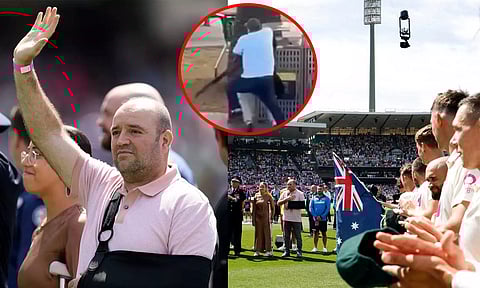 பயங்கரவாதியின் துப்பாக்கியை பறித்து குண்டடிப்பட்ட நபருக்கு ஆஷஸ் டெஸ்ட் போட்டியில் கவுரவம்