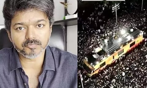 கரூர் கூட்ட நெரிசல் விவகாரம்... சி.பி.ஐ. விசாரணைக்கு ஆஜராக டெல்லி புறப்பட்டார் விஜய்