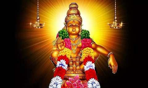 மகர ஜோதி வடிவாக காட்சி தரும் ஐயப்பன்