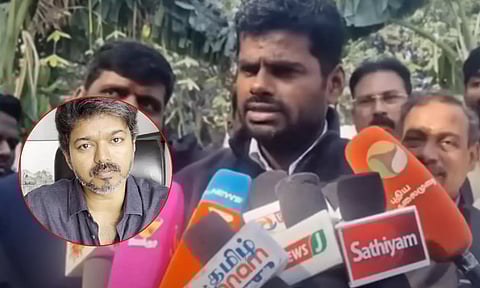 'திமுக வேண்டாம் என்றால், யார் வேண்டும் என்பதை விஜய் தெளிவுப்படுத்த வேண்டும்' - அண்ணாமலை!