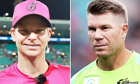 வார்னர் காலையில் சமன்செய்த சாதனை: மாலையில் பதிலடி தந்த ஸ்மித்