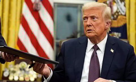 கிரீன்லாந்தை கைப்பற்ற எதிர்ப்பு தெரிவிக்கும் 8 ஐரோப்பிய நாடுகளுக்கு கூடுதல் வரி விதித்த டிரம்ப்