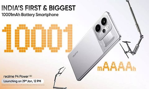 10,001mAh பேட்டரி திறன்கொண்ட ஸ்மார்ட்போனை அறிமுகம் செய்யும் Realme - விலை எவ்வளவு தெரியுமா?