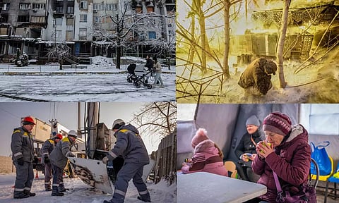 மின்கட்டமைப்பை குறிவைக்கும் ரஷியா: கடுங்குளிரால் தவிக்கும் உக்ரைன் தலைநகர் மக்கள்