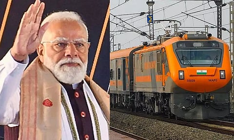 3 வழித்தடங்களில் அம்ரித் பாரத் ரெயில்கள்- பிரதமர் மோடி நாளை தொடங்கி வைக்கிறார்