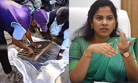 மழைநீர் வடிகால்வாயில் கொசுவலை போர்த்தியது ஏன்? - மேயர் பிரியா விளக்கம்