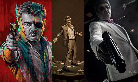 மங்காத்தா பட போஸ்டர்களை எவ்வித எழுத்துக்களும் இல்லாமல் பகிர்ந்த சன் பிக்சர்ஸ்