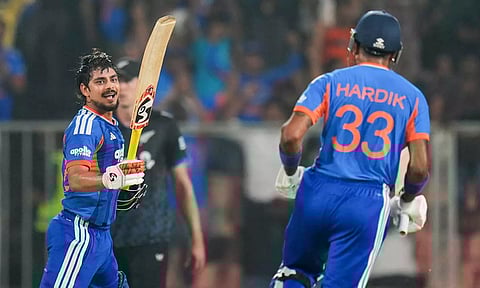 நியூசிலாந்துக்கு எதிரான கடைசி டி20 போட்டி: இஷான் கிஷன் அதிரடி சதம் - 271 ரன்கள் குவித்த இந்தியா