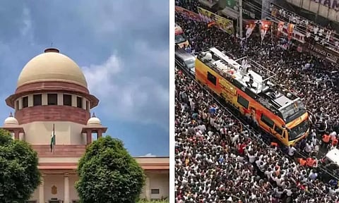 கரூர் கூட்ட நெரிசல் வழக்கு: சுப்ரீம் கோர்ட்டில், நாளை மறுநாள் மீண்டும் விசாரணை