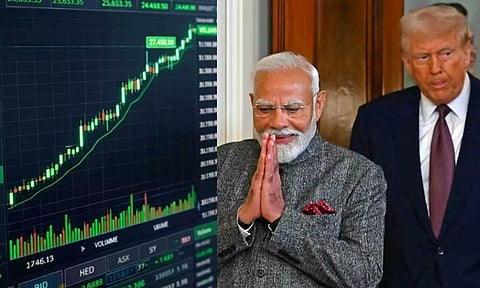 வரிக்குறைப்பு... அமெரிக்காவுடன் வர்த்தக ஒப்பந்தம் - தாறுமாறாக உயர்ந்த இந்திய பங்குச்சந்தை