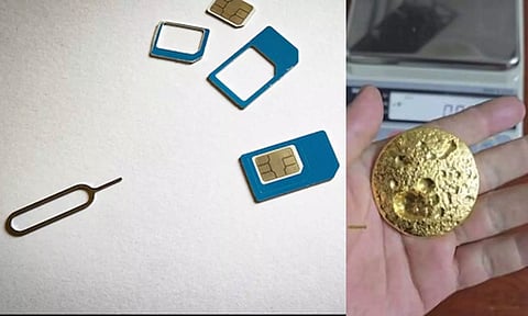 அடேங்கப்பா... சிம் கார்டுகளில் இருந்து 191 கிராம் தங்கத்தை பிரித்தெடுத்த நபர்