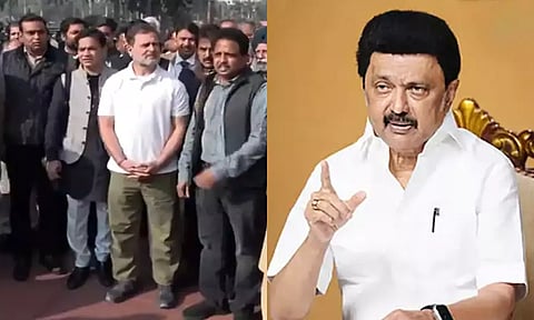 ராகுல் காந்தி எழுப்பிய கேள்விகளுக்கு பா.ஜ.க. அரசு அஞ்சுவது ஏன்? - முதலமைச்சர் மு.க.ஸ்டாலின்