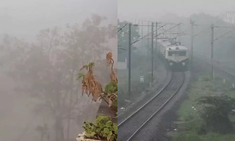 சென்னையில் கடும் பனிமூட்டம் - புறநகர் ரெயில்கள் தாமதமாக இயக்கம்