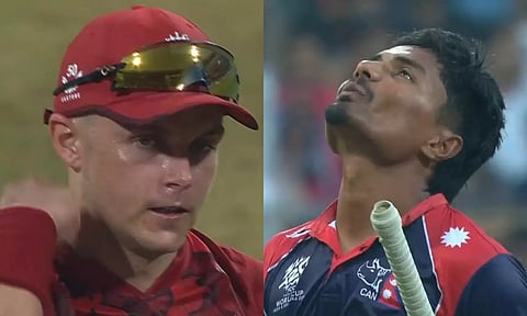 டி20 உலகக் கோப்பை: இங்கிலாந்துக்கு எதிரான போட்டியில் போராடி தோற்ற நேபாளம்