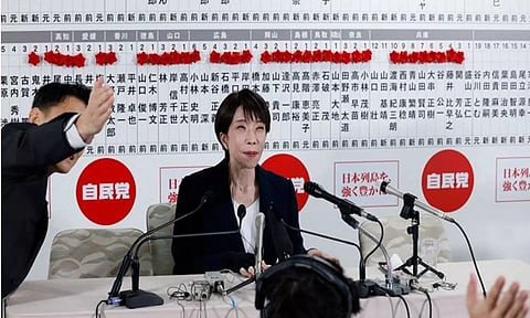 ஜப்பான் தேர்தலில் சானே தகைச்சி அபார வெற்றி: குவியும் வாழ்த்து