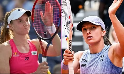 கத்தார் ஓபன் டென்னிஸ்: ஸ்வியாடெக், ரிபாகினா அடுத்த சுற்றுக்கு முன்னேறினர்