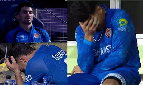 டி20 உலகக்கோப்பை: போராடி தோற்ற ஆப்கானிஸ்தான் - முகத்தை மூடி அழுத குர்பாஸ்