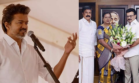 அறிவாலயம் பக்கம் யார் போனாலும் ஸ்டாலின் சார் கூட்டணியில் சேர்த்துக்கிறார் - விஜய்