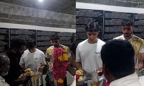 ஜிம்பாப்வே-க்கு எதிரான போட்டிக்கு முன் சென்னை கோவிலில் இந்திய வீரர்கள் சாமி தரிசனம்