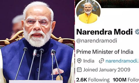 உலகத் தலைவர்களிலேயே முதலிடம்: இன்ஸ்டாகிராமில் 100 மில்லியன் மைல்கல்லை எட்டிய பிரதமர் மோடி