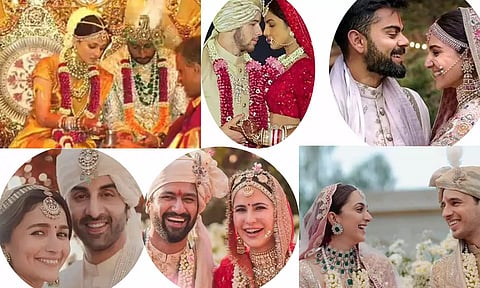 வாய்பிளக்க வைக்கும் திரை பிரபலங்களின் திருமண உடைகள் விலை!