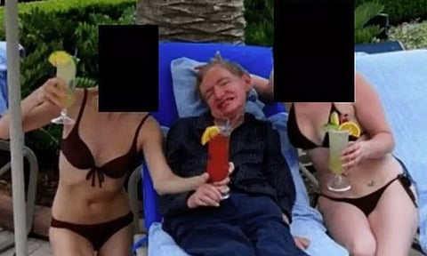 எப்ஸ்டீன் கோப்புகள்: உலகப் புகழ் விஞ்ஞானி ஸ்டீபன் ஹாக்கிங் புகைப்படம் வைரல் - விளக்கமளித்த குடும்பம்