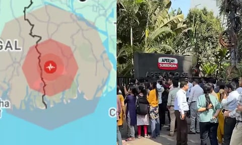 வங்கதேசத்தில் 5.4 ரிக்டர் அளவில் நிலநடுக்கம்.. கொல்கத்தா வரை நில அதிர்வு - மக்கள் வீதிகளில் தஞ்சம்