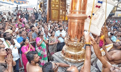 மண்டைக்காடு ஸ்ரீ பகவதி அம்மன் கோயிலின் மாசி கொடைவிழா கொடியேற்றத்துடன் தொடக்கம்