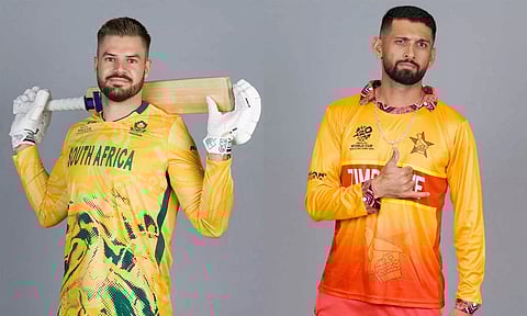 டி20 உலகக் கோப்பை: தென் ஆப்பிரிக்காவுக்கு எதிரான போட்டியில் ஜிம்பாம்பே பேட்டிங் தேர்வு