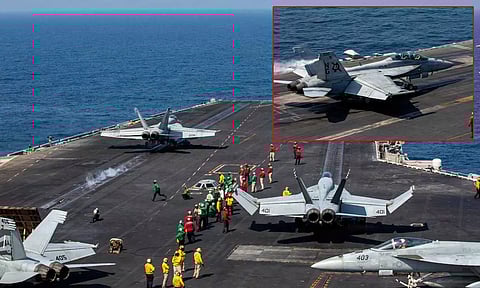 ஆபிரகாம் லிங்கன் போர்க்கப்பல் மீது தாக்குதல் நடத்தியதாக கூறும் ஈரான்: அமெரிக்கா சொல்வது என்ன?