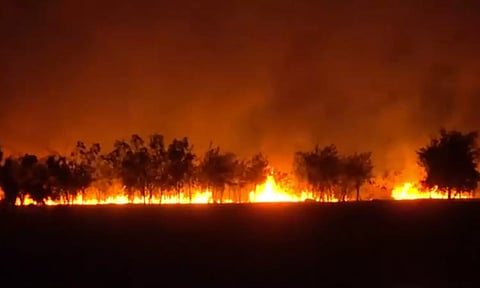 இந்தூரில் பரபரப்பு: விமான நிலைய வளாகத்தில் திடீர் தீ #Fire